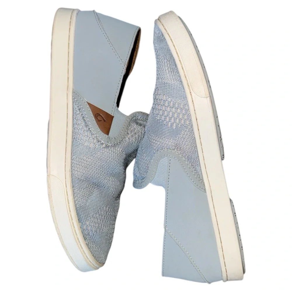Olukai Pehuea Slip-On Sneakers‎ Light Blue W8 EUR 38 Comfort Casual Shoes